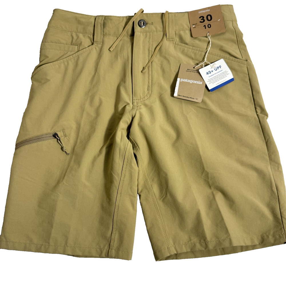 Patagonia Men’s 30x10 Quandary Shorts Tan Hiking Outdoor Granola Gorpcore W/Tag